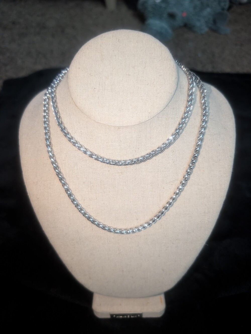 Joan Rivers Silver Tone 32" Wheat Link Chain Necklace
